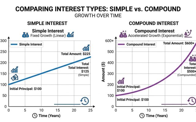 Simple Interest vs. Compound Interest: A Complete Side-by-Side Guide