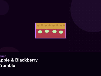 Apple and Blackberry Crumble