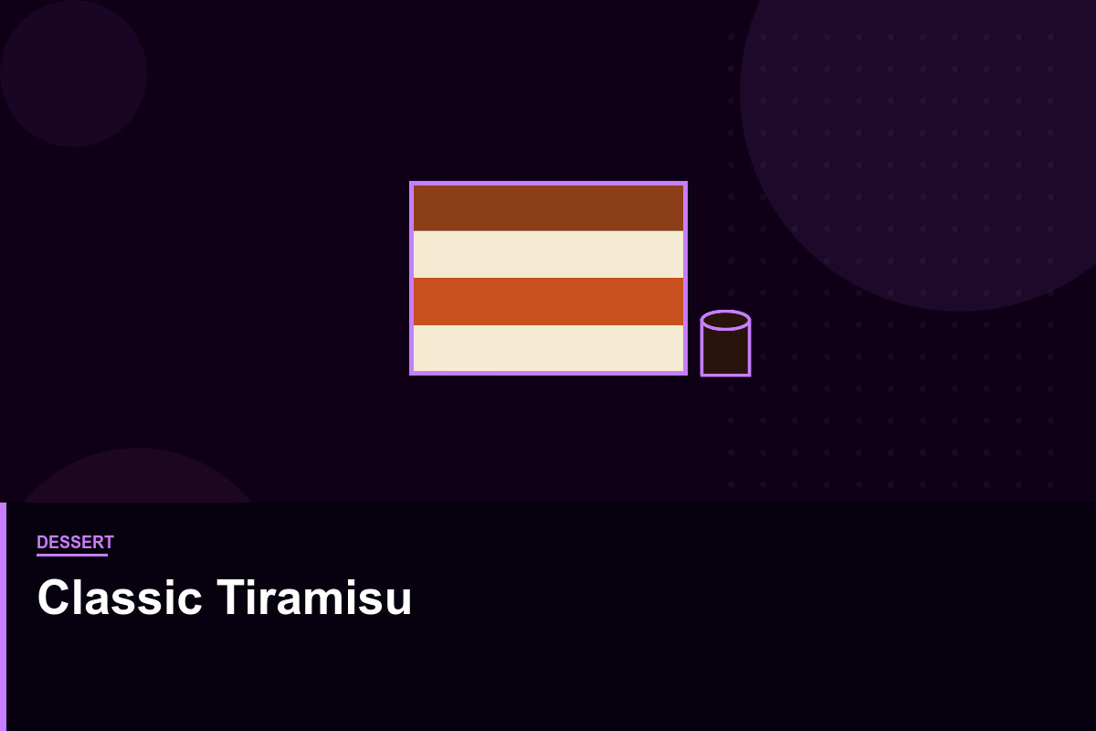 Classic Tiramisu