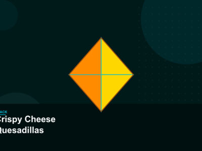 Crispy Cheese Quesadillas