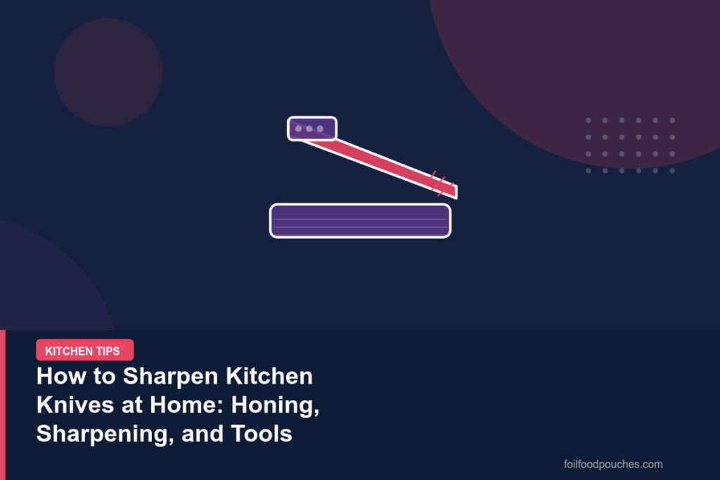 How to Sharpen Kitchen Knives at Home: Honing, Sharpening, and Tools