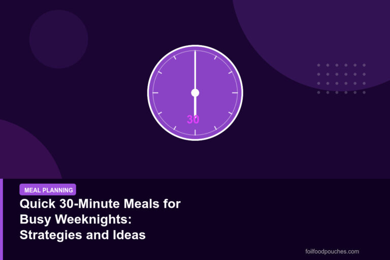 Quick 30-Minute Meals for Busy Weeknights: Strategies and Ideas