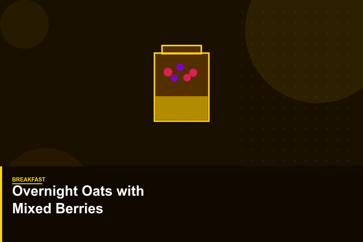 Overnight Oats with Mixed Berries
